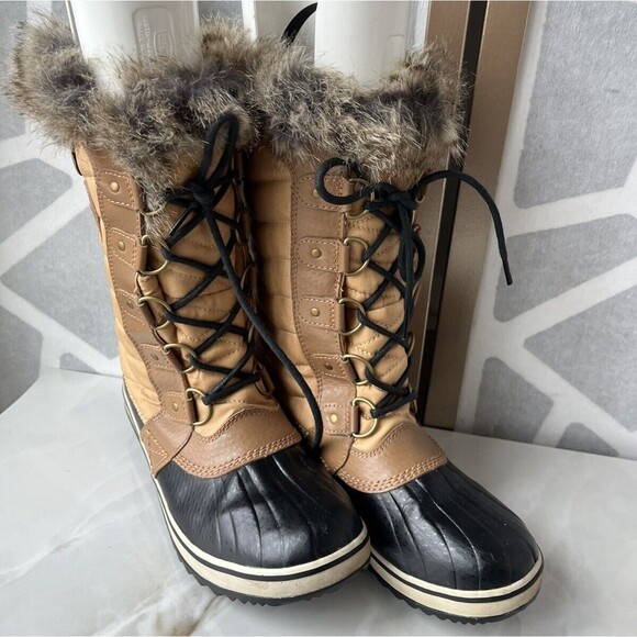 Sorel Women 7.5 Tofino II NL2332-373 Fur Lace-Up Snow Winter Mid Calf  Boot - Picture 5 of 12